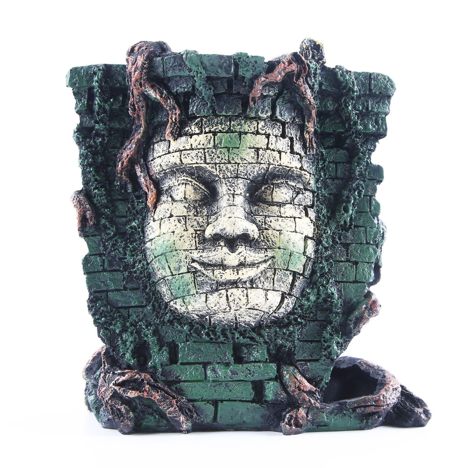 Aquarium fish tank ornaments, water grass landscaping resin skull reptile ornaments — image 1