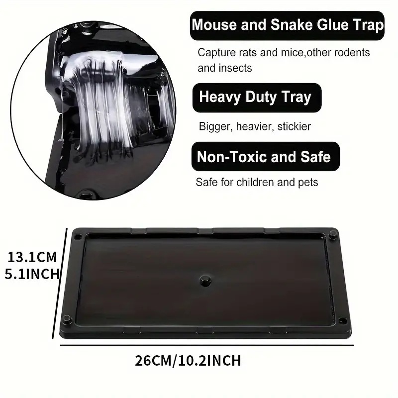 2 Piezas para Eliminar Ratones e Insectos al Instante, Trampas Adhesivas para Ratones e Insectos, Listas para Usar en Interiores, Pegamento Adhesivo para Roedores, Ratones, Ratas e Insectos — imagen 4