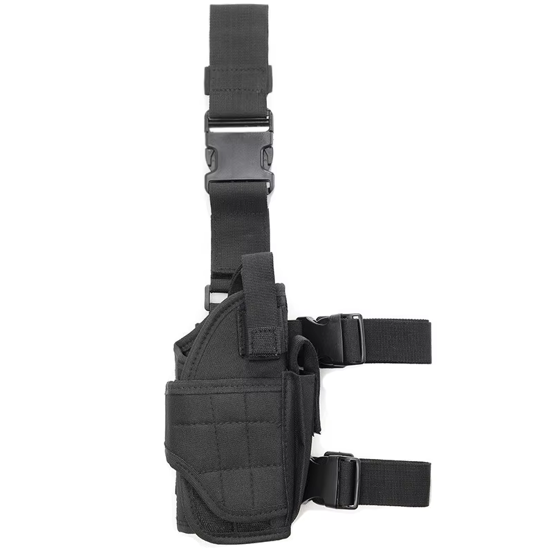 Holster Táctico para Pierna Pistola de Airesoft Caza Pistola Bolsa Ajustable Nylon — imagen 2