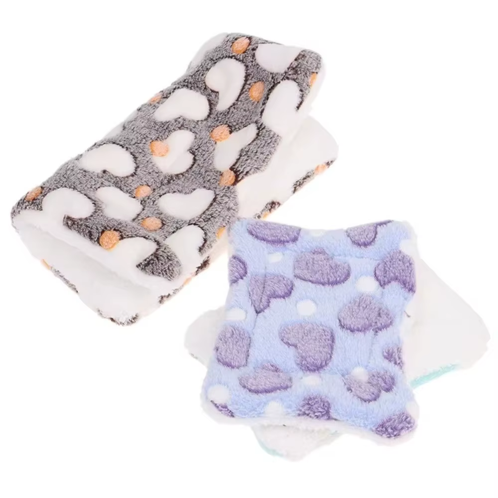 Comfortable Winter Mat Warm Padding Chew-Resistant Small Animal Sleeping Bag Washable Pet Bed Pad Small Pets — image 4