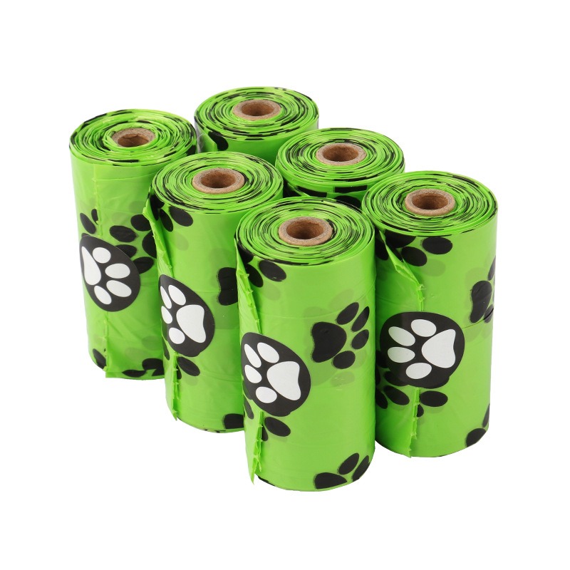 Bolsas para Excrementos de Mascotas Biodegradables Rollo Único Bolsitas para Caca de Perro Bolsa para Pecho de Mascota — imagen 2