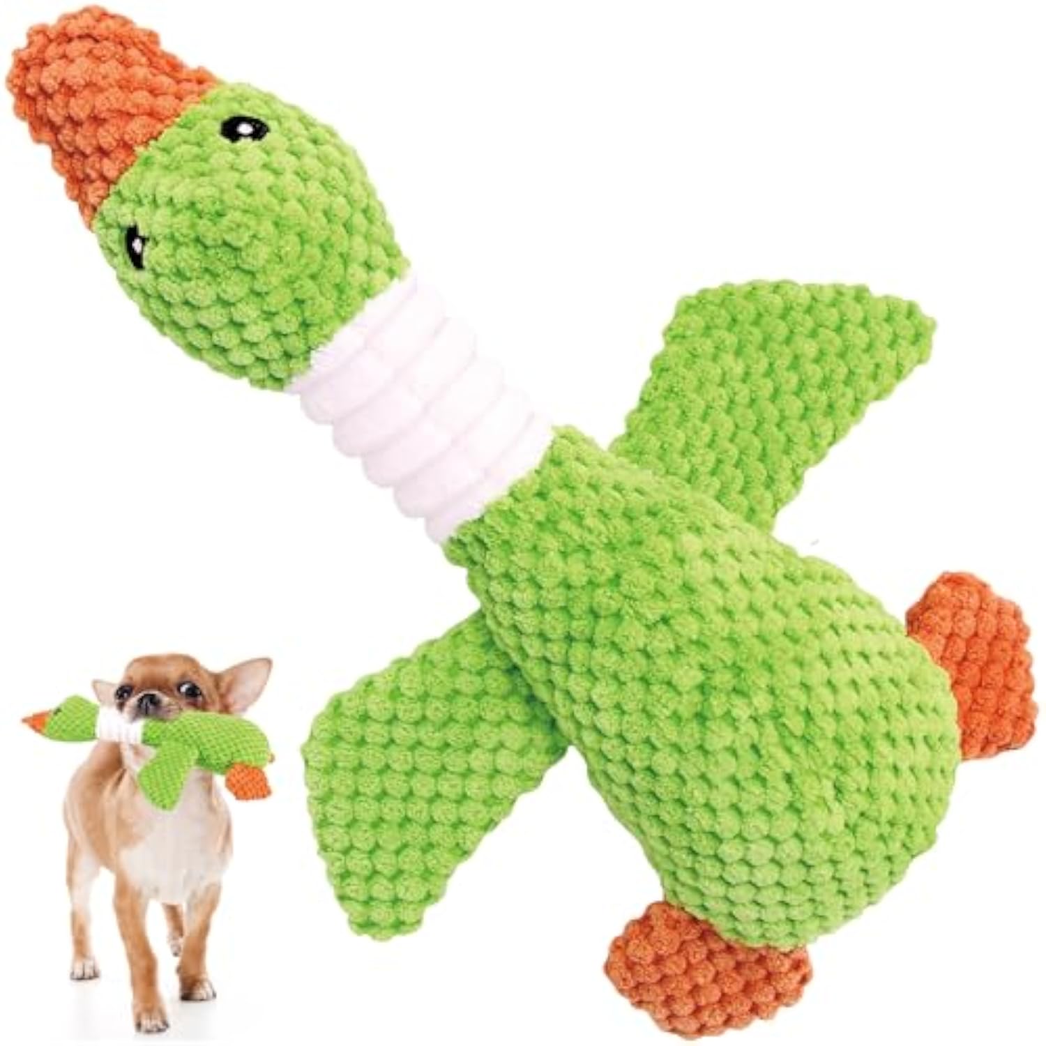 Dog Plush Toys For Large Dogs Durable Dog Squeaky Toys With Squeaker Stuffed Duck Dog Toys Dog Chew Toys For Small Medium And Large Breed Puppy Chew Toys For Teething — image 2