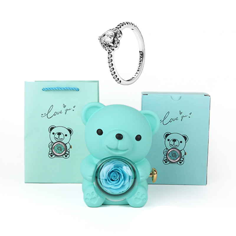 Caja de Regalo con Oso Teddy y Collar Personalizado para Mujer, Madre o Esposa — imagen 10