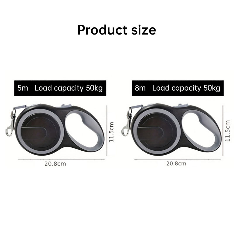 Retractable Dog Leash (5m/8m, 50kg capacity) – Adjustable, durable, for small/big dogs (walking, hiking) — image 15