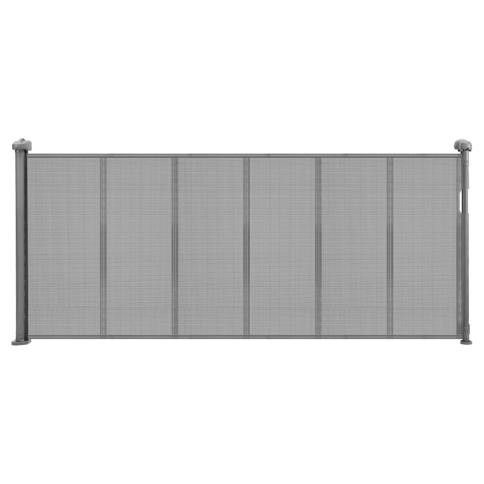 Puerta de Cuna Retráctil, 34 Pulgadas de Alto, Se Extiende Hasta 71 Pulgadas de Ancho, Puerta Retráctil para Niños o Mascotas, Material de Malla, Fácil de Instalar para Escaleras, Ventanas, Pasillos, Habitaciones de Juego, Gris — imagen 1