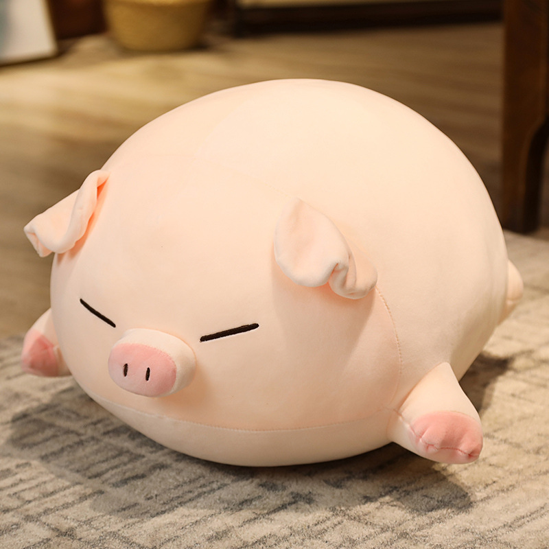 Muñeca de cerdito de fiesta tierna, juguete de peluche suave, almohada de cerdito linda, relleno de algodón de plumón, almohada de animal grande — imagen 5