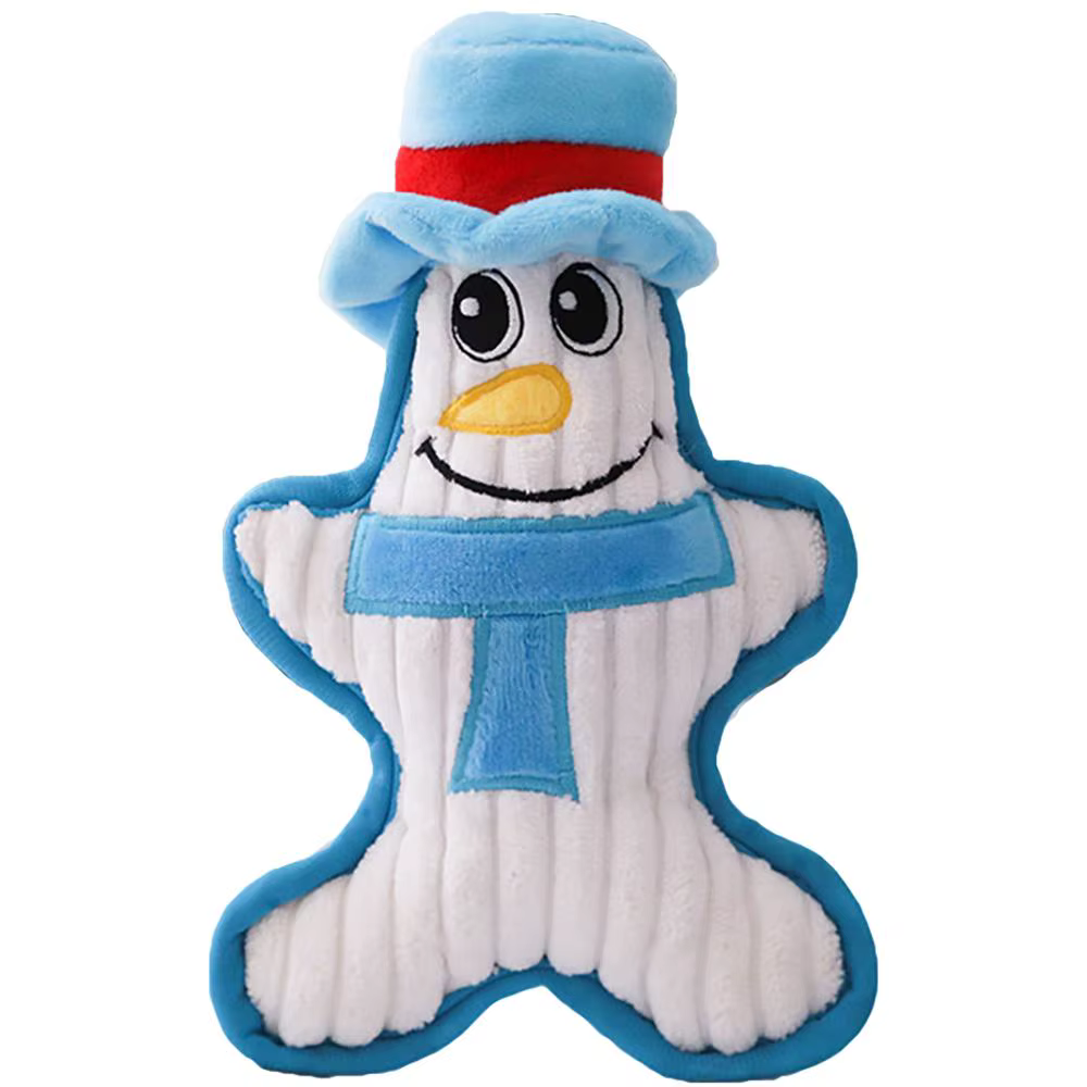 Christmas Santa Claus Pet Dog Toys Chew Squeaker Pet Plush Toys For Dogs Cute Biting Rope Sound Toys — image 14