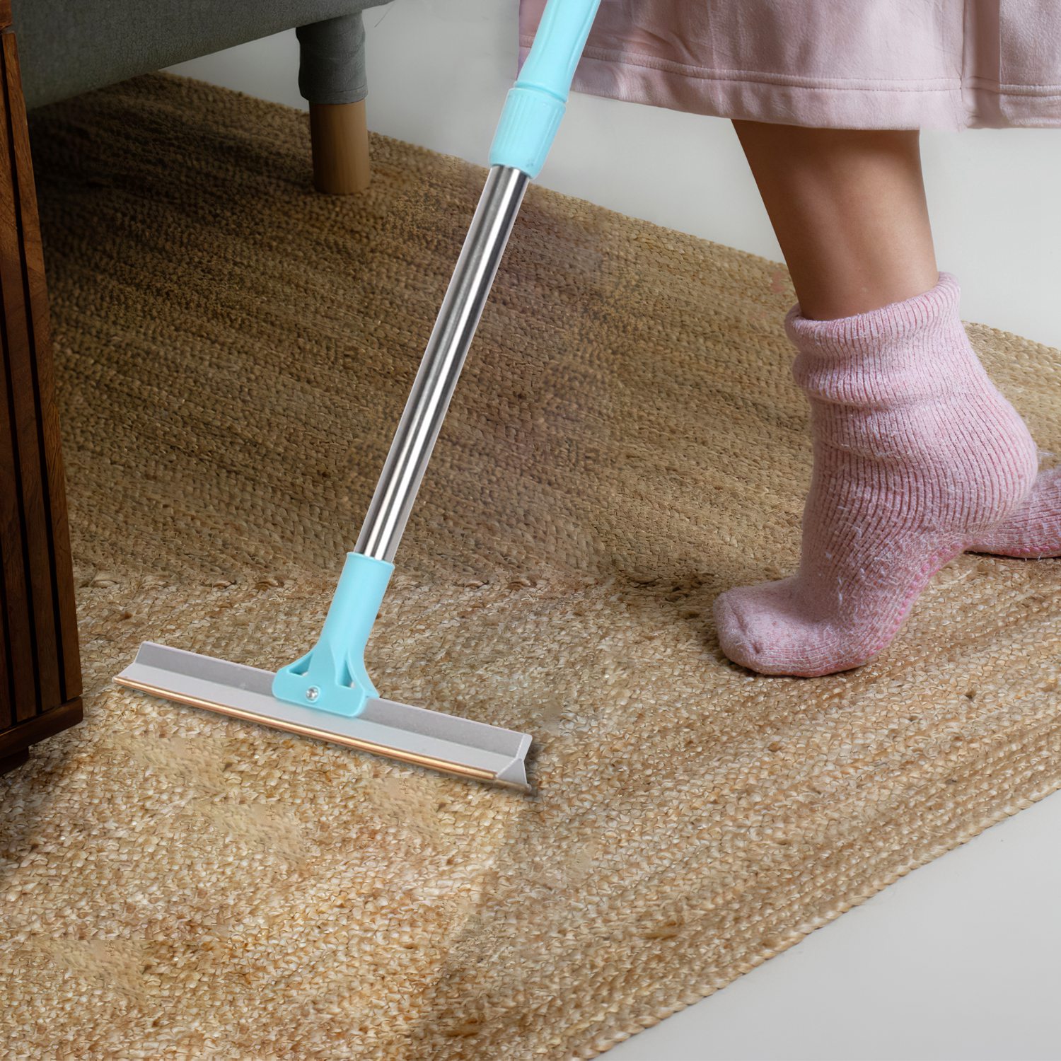 Rasador de Pelo Animal con Palo Telescopio Ajustable de 54.33 pulgadas para Alfombras, Ropa y Muebles - Eliminador de Lanas de Perros y Gatos — imagen 12