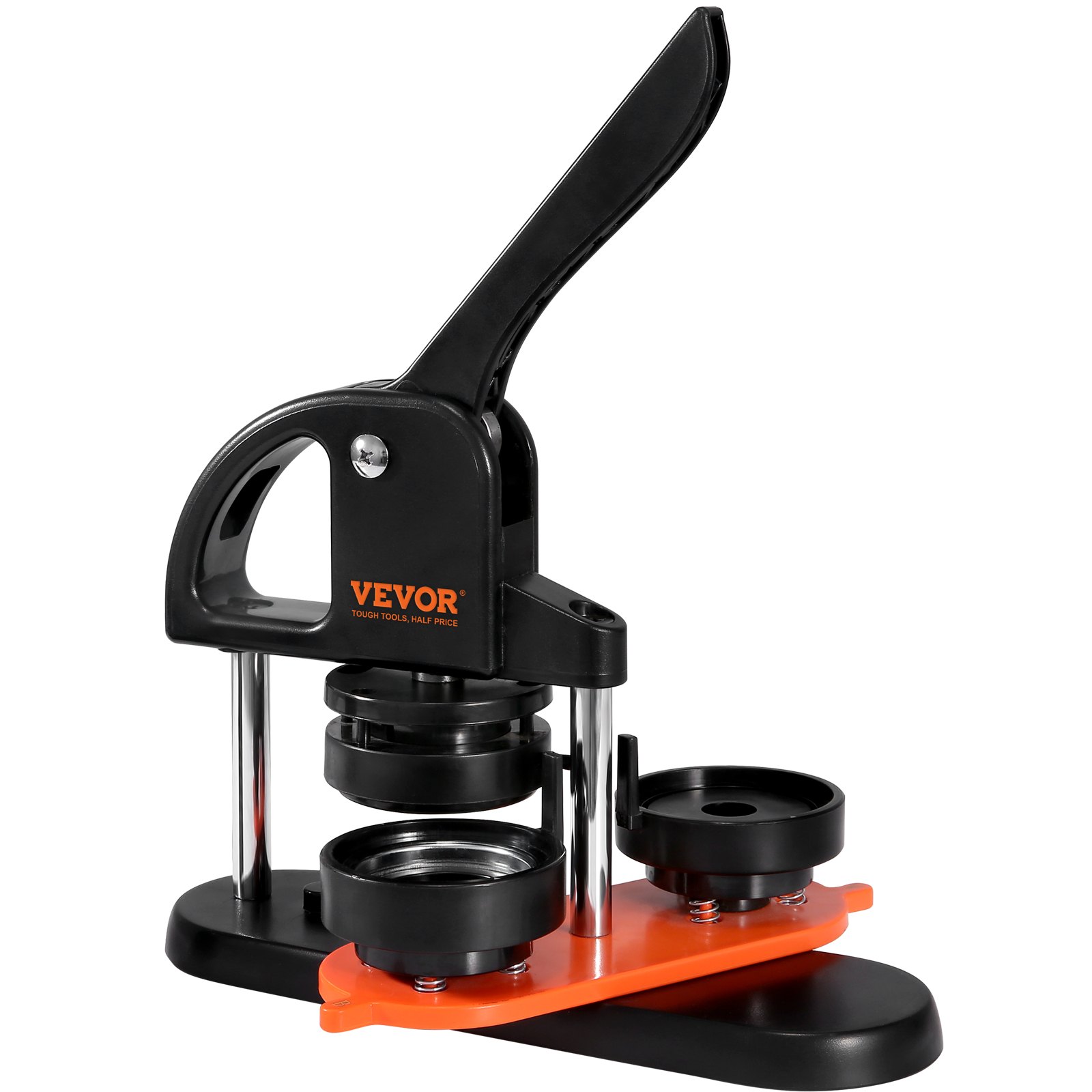 Máquina para hacer botones VEVOR, 2,28 pulgadas 58 mm con 100 piezas de partes de botón, mango ergonómico en forma de arco, kit de prensa de botones con Panda Magic Book, para manualidades infantiles regalos y Navidad — imagen 4
