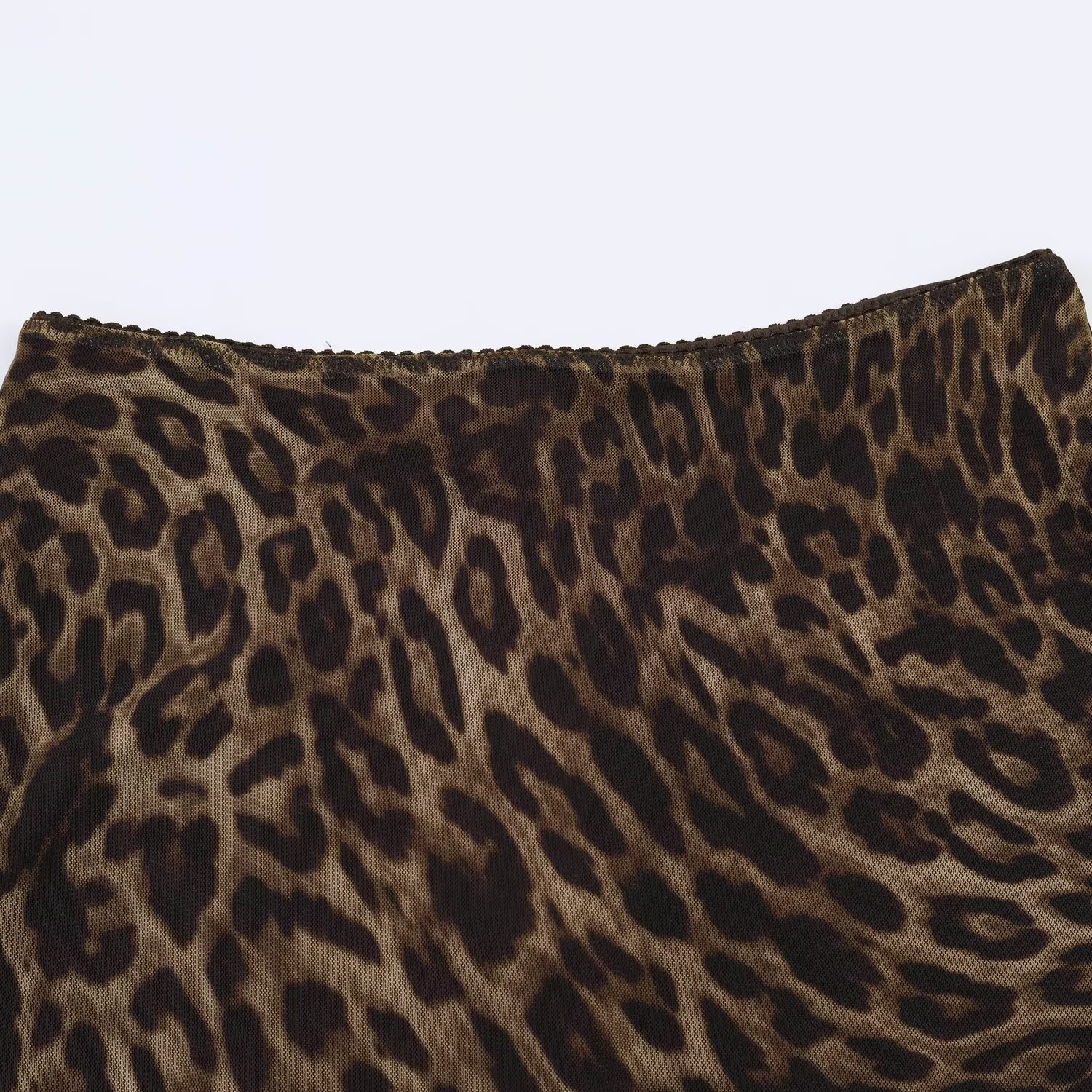 Light luxury animal print silk mesh skirt — image 4