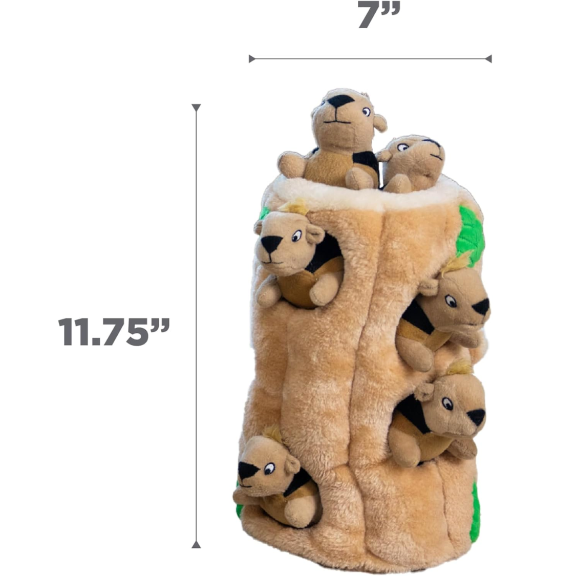 Perro Juguetes de Ardilla Interactivo 2 en 1 - Plush Puzzle con 6 Ardillas Ruidosas Removibles — imagen 4