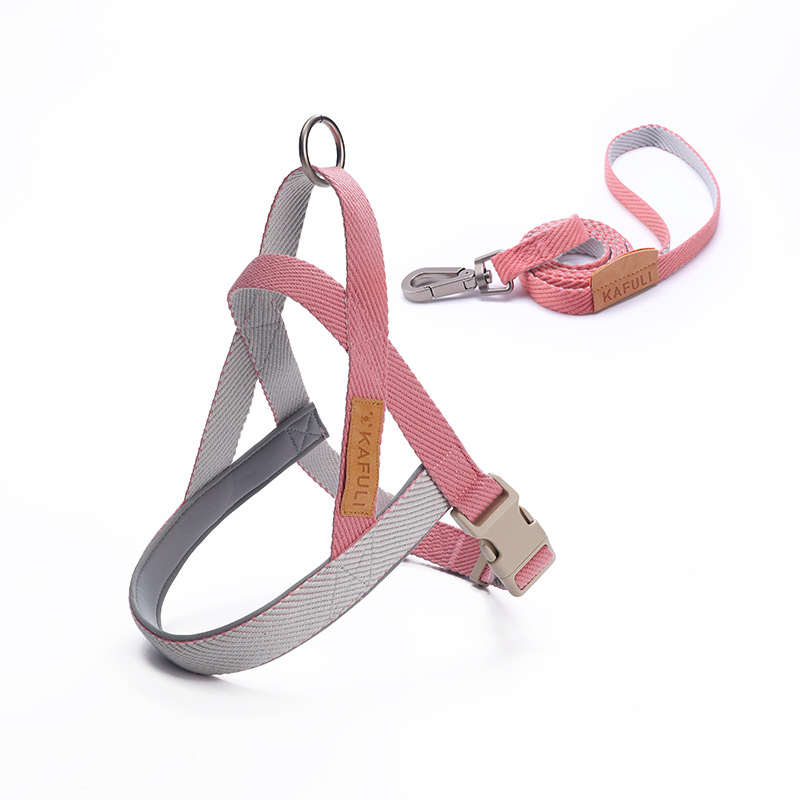 Dog Leash Pet Vest Chest Harness Medium And Large Dog French Dog Golden Retriever Dog Walking Rope — image 1