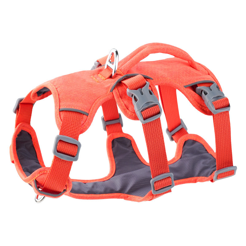 Arnés Reflector con Manija de Control - Vestido de Nylon Acolchado para Entrenamiento, Paseo y Seguridad Antirrobo — imagen 1