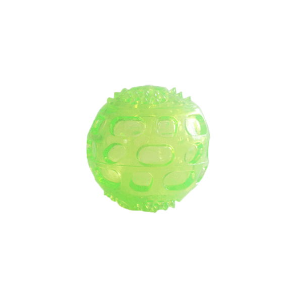 Bite resistant TPR pet toy interactive dog grinding pet ball sound cleaning dog toy — image 2