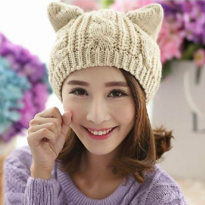 Chaqueta de Pelo de Gato con Orejas 3D Hecha a Mano para Invierno — imagen 5