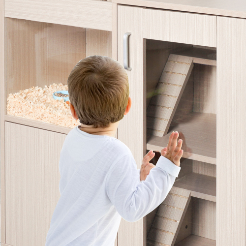 Caja para Conejos de 4 Niveles, Caja para Hamsters de Madera con Almacenes — imagen 2