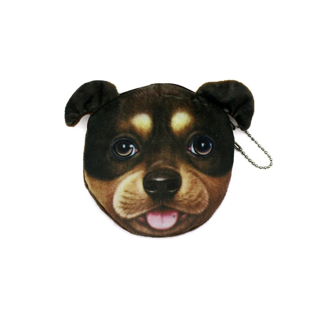 Novedosa Bolsa de Monedas con Animales 3D de Gato y Perro con Cierre de Corcheta - Estilo Kawaii para Niños y Mujeres — imagen 10
