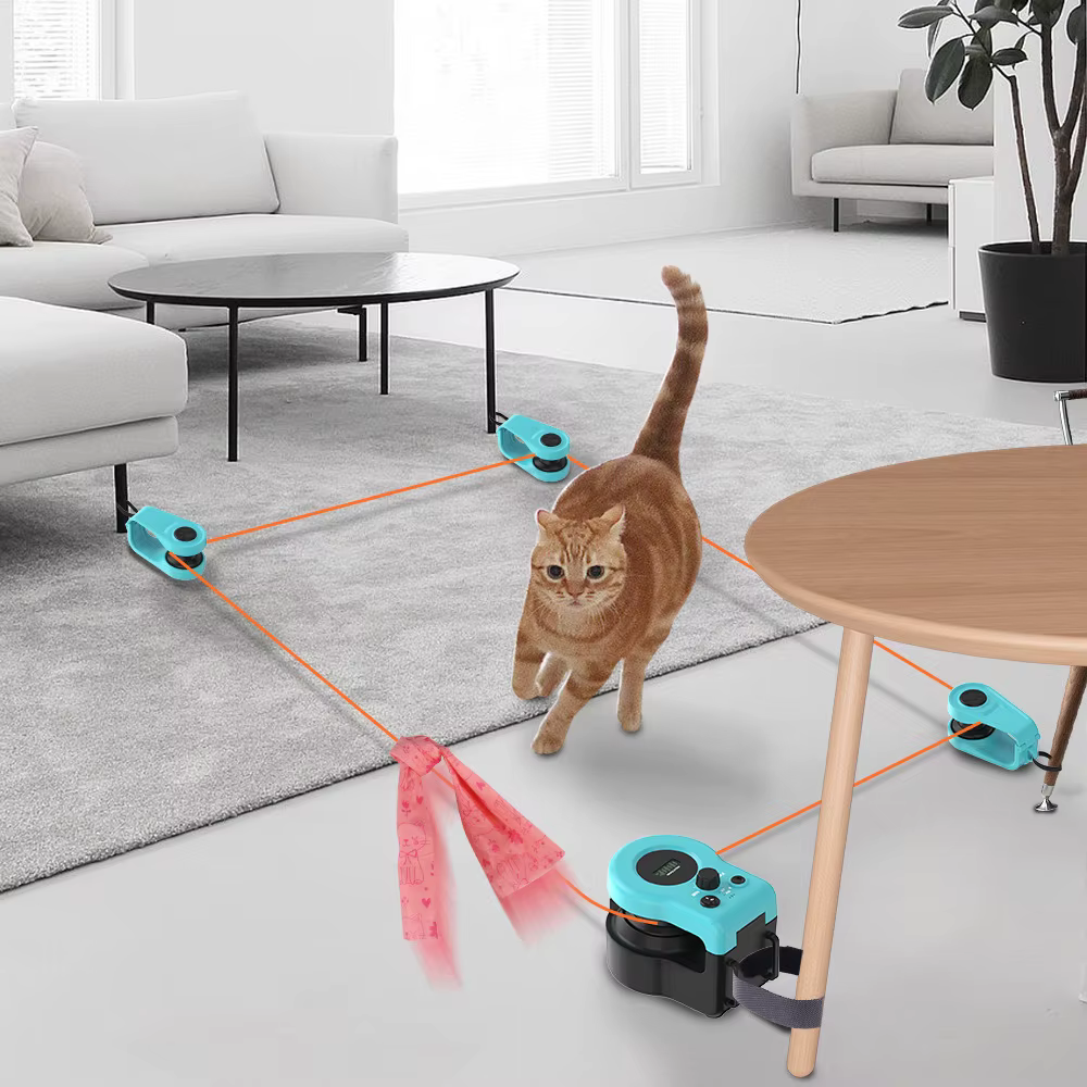 Electric Pet Toys Interactive Cat Toy for Indoor Cats for Bored Kitten Puppy Play Chase Run Exercise Hunting Mental Stimulation — image 1