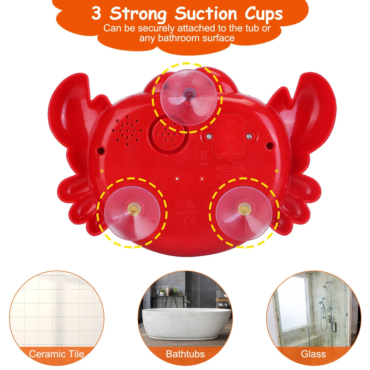 Frog Musical Bubble Bath Maker Baby Bath Toys for Bathtubs Toddler Bubble Machine for Bath Fun — imagen 8