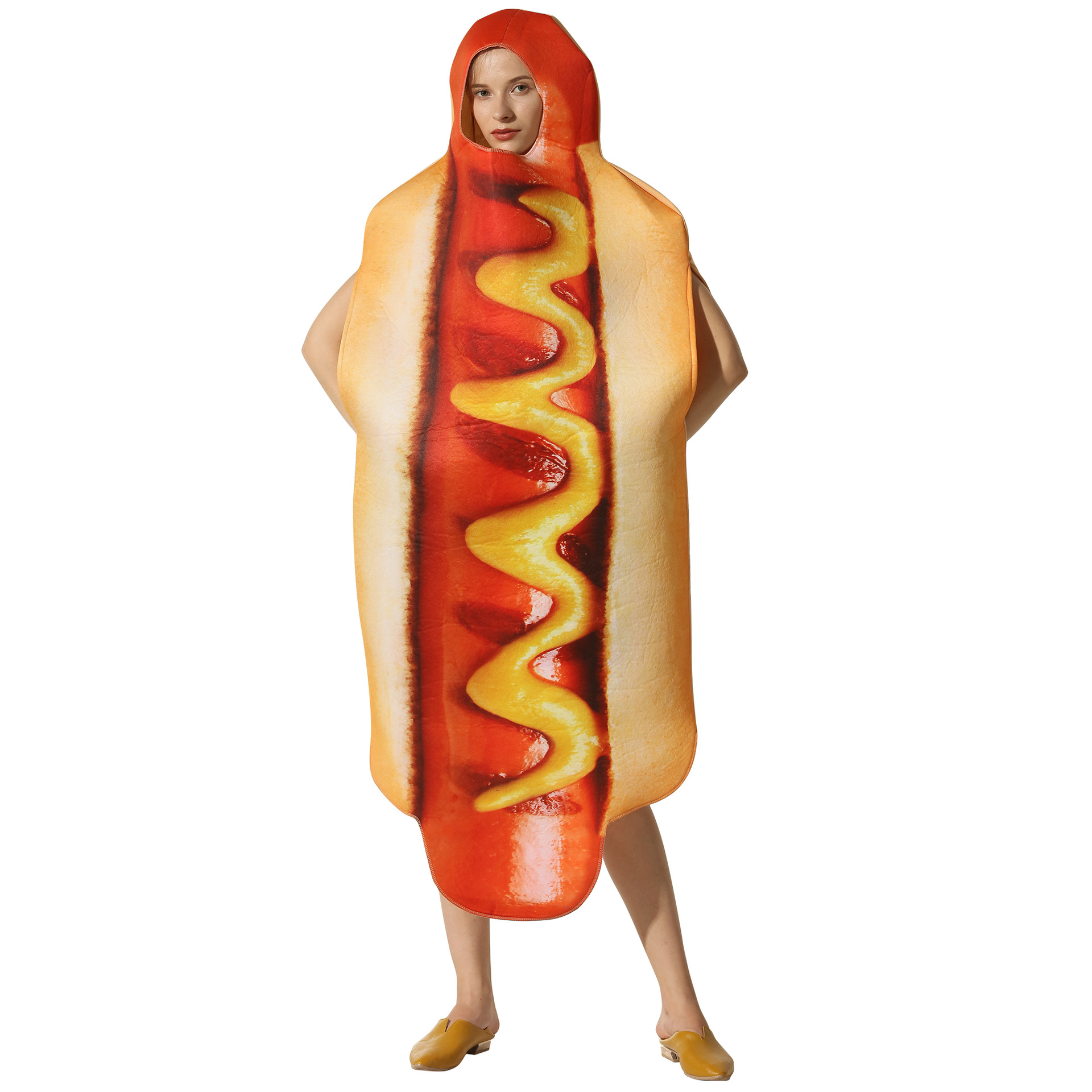 Disfraz de perro caliente para fiestas de Halloween, disfraces de cosplay completos — imagen 3