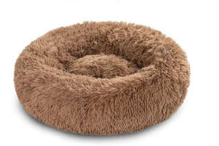 Almohada Redonda de Pelo Largo para Gatos con Funda Antideslizante — imagen 9