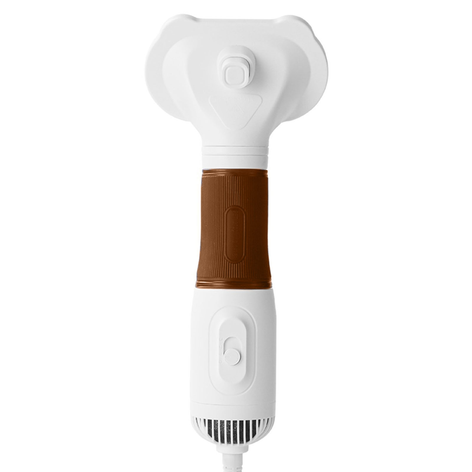Secador de Pelos de Mascotas con Cepillo Liso Bajo Ruido 600W 3 Niveles de Temperatura Ajustables 3 en 1 para Perros y Gatos Café — imagen 3