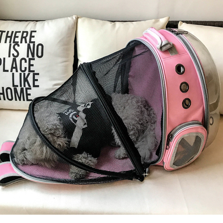 Cat Bag Panoramic Space Capsule Space Bag Pet Bag Portable Backpack Porous Breathable And Light Proof Expandable Cat Bag — image 1
