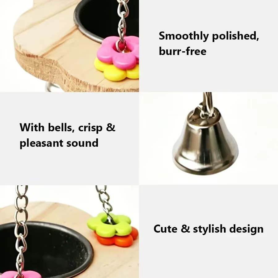Juguetes Interactivos para Loros: Comida Colgante y Soporte de Taza para Alimentación en Volátil — imagen 4