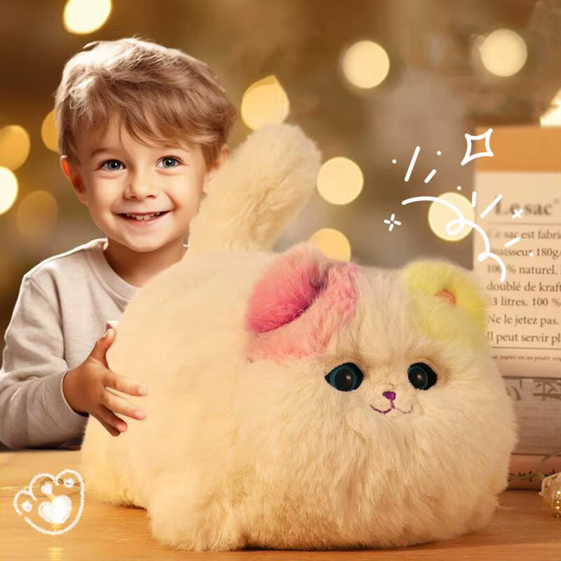 Juguetes de Peluche Eléctricos de Simulación: Gato y Perro Adorables, Interactivos para Niños, Huggy Pets, Habla, Juguete Electrónico, Regalo para Niños, Cumpleaños — imagen 1