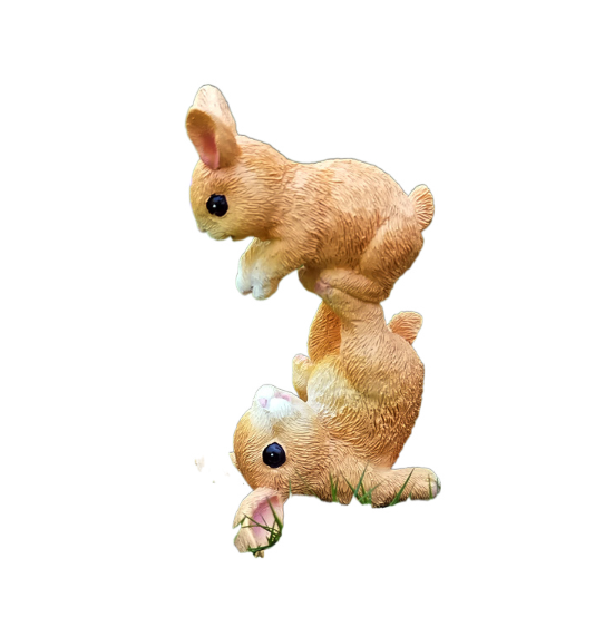 Outdoor cute rabbit ornaments — image 1