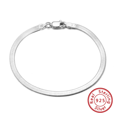Cinturón de plata esterlina 925 en forma de serpiente ósea plano con placa — imagen 15
