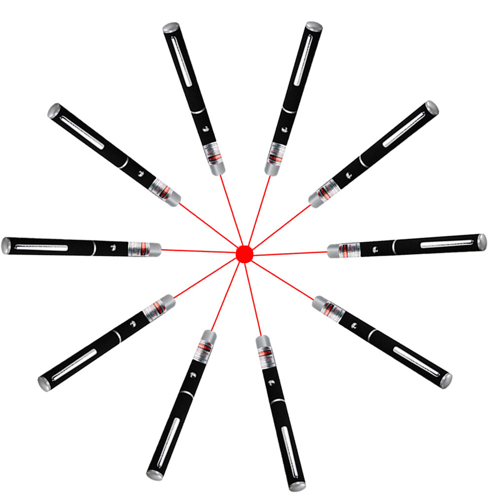 Puntero Láser Rojo 650nm en Forma de Pluma, Haz Único Visible, Linterna Láser con Pilas AAA, 10 Piezas, Alcance de 9900 Millas, Mini Pluma de Enseñanza, Juguete para Mascotas — imagen 8