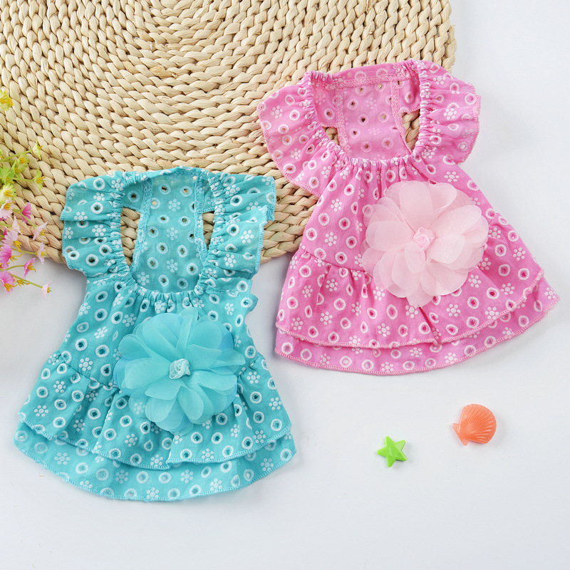 Summer Thin Spring And Summer Clothes Puppy Dog Lace Princess Skirt Teddy Bear Spring Clothes Small Dog Pet Clothing — image 1