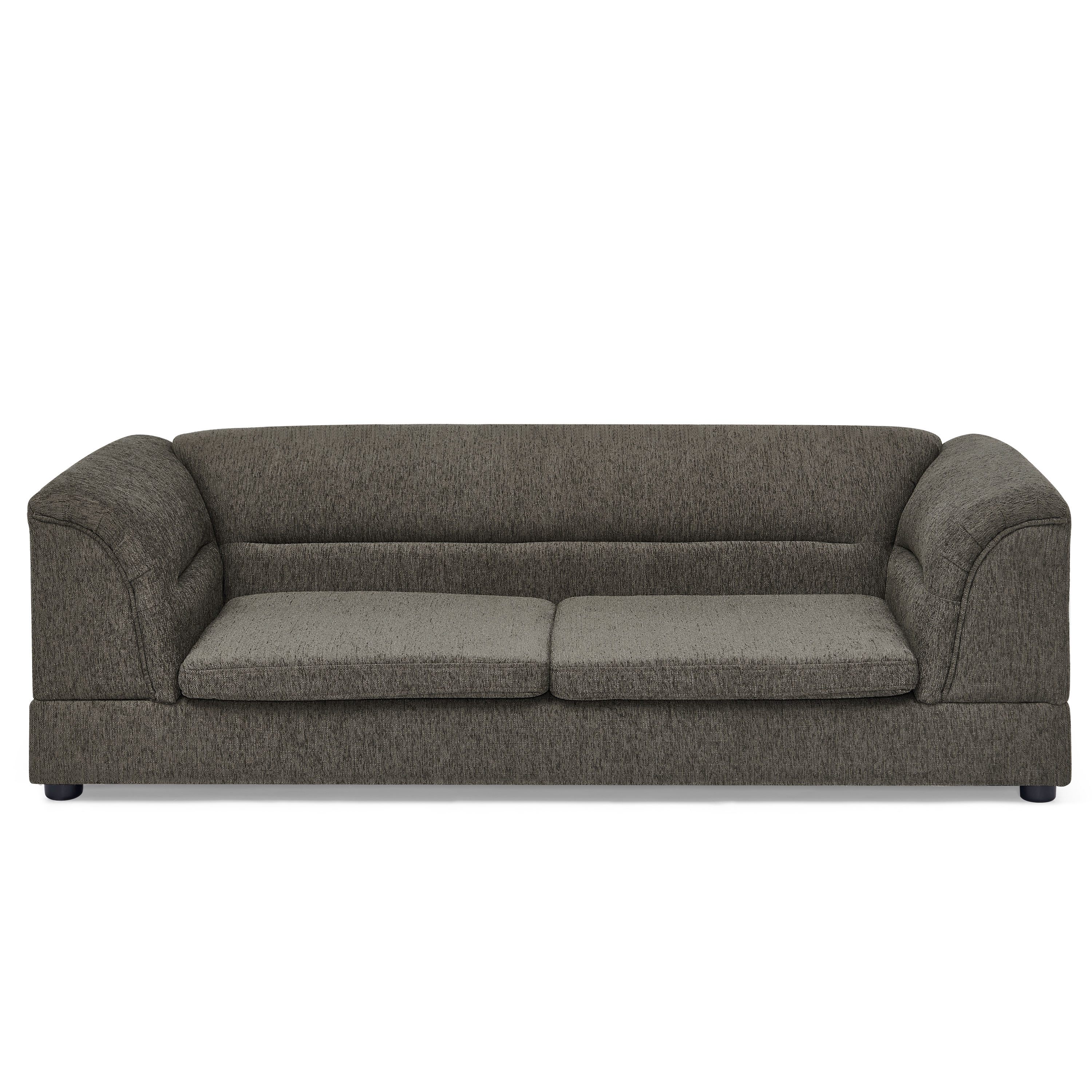 Oversized Pet Sofa, Curved Armrest Rectangular Dog Sofa, Linen Fabric Comfort Pet Couch for Large & Oversized Dogs-Dark Gray — image 10