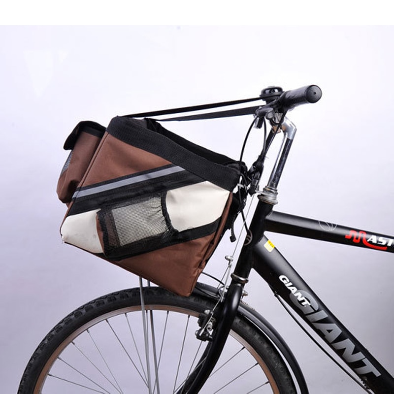 Portable Pet dog bicycle carrier bag basket Puppy Dog Cat Travel bike carrier Seat bag for small dog Products Travel Accessories — image 4
