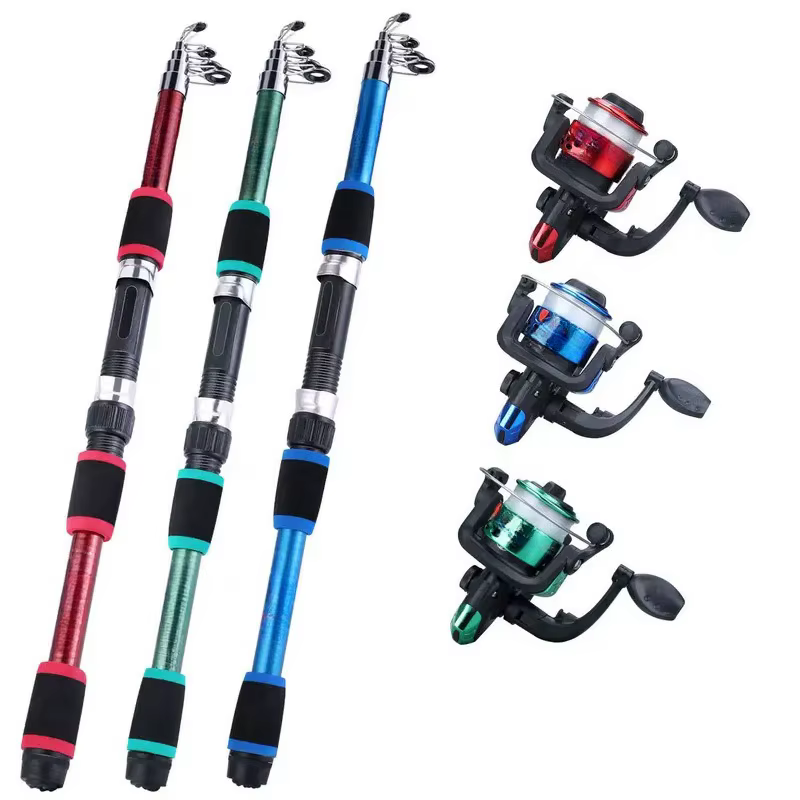 Conjunto de Pescar Completo con Caña Telescopica y Reel de Spinning — imagen 5