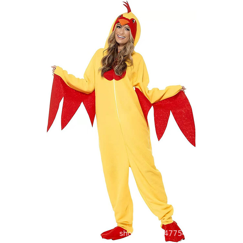 Cosplay Halloween Stage Performance Adult Hen Luxurious Rooster Bird Costume Role Play Costume — image 4