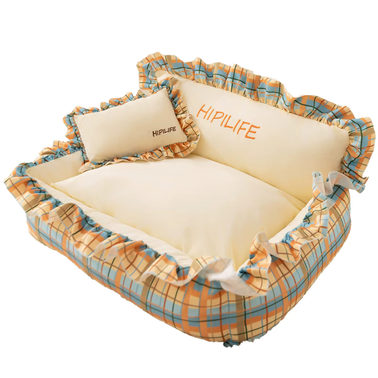 Dog Bed Pet Beds Accessories Supplies Dogs Winter Baskets Fluffy Bedding Warm Mat Sofa Big Accessory Small Breeds Puppy Cats — image 2