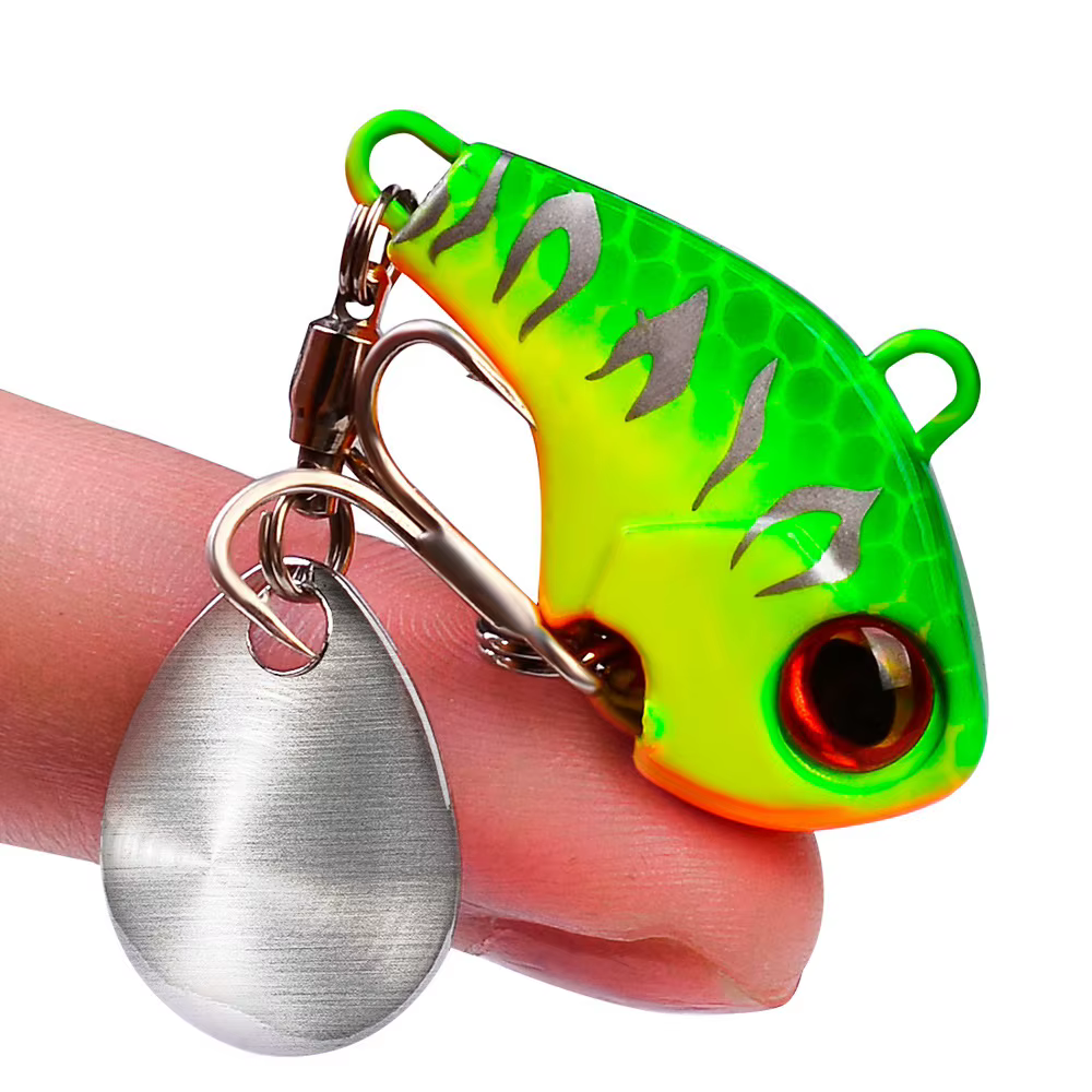 Luras de Pescar Vibración Rotativa Metal Wobble Bait Pesca Invernal 6g 15g 28g Lure Artificiales Duraderos — imagen 3