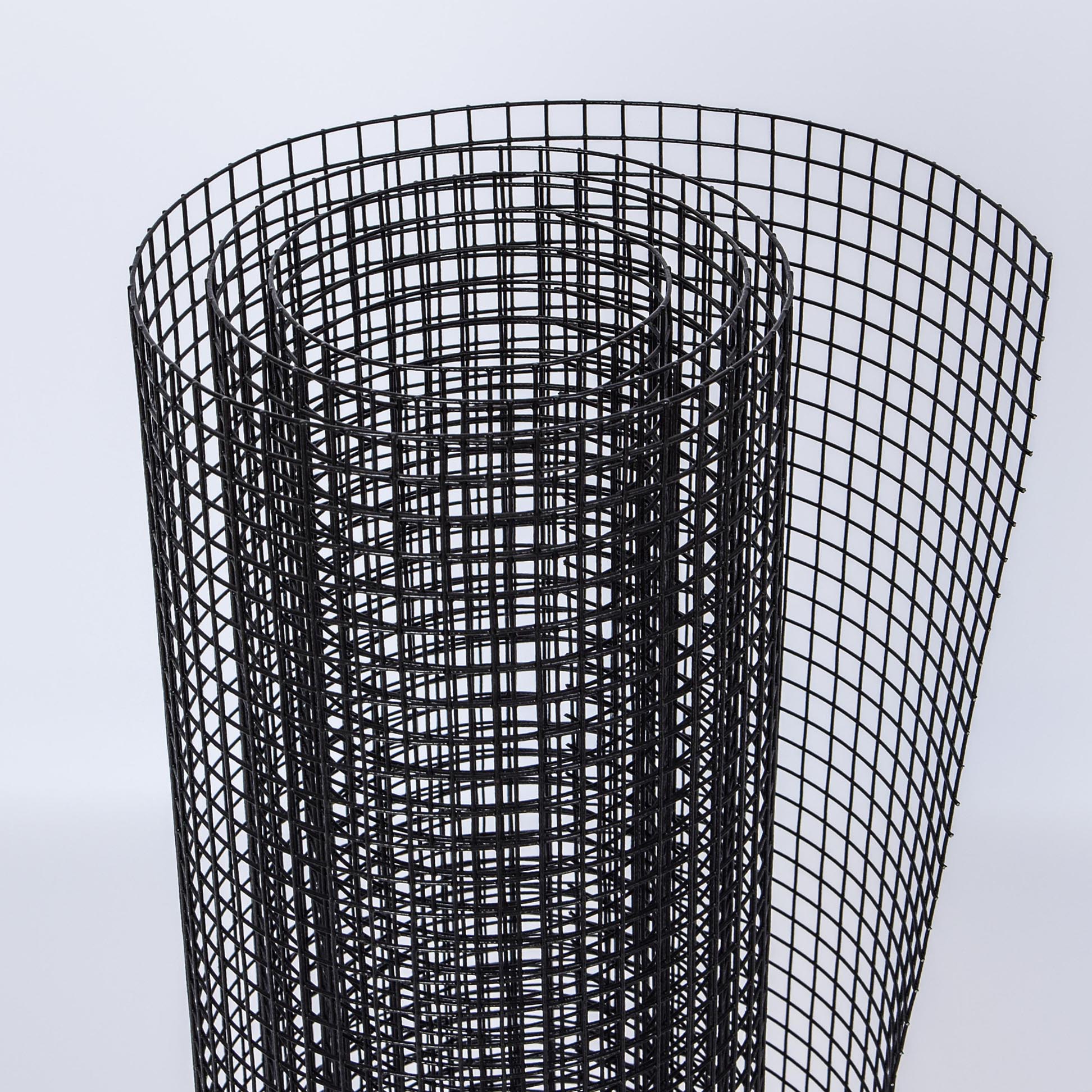 Malla de Alambre Negro 5 m x 50 m, 19 Gauge 1/2 pulgada Malla de Alambre de PVC Vinilo Negra Sellado a Fuego para Cauce de Pollos Redes de Pájaros Cubiertas de Gallinero Alambre de Malla de PVC Negro — imagen 3