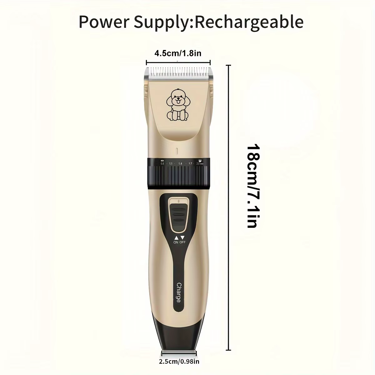USB Rechargeable Electric Pet Grooming Kit Cordless Trimmer Professional Shaver Tool Set for Dogs & Cats Dog Grooming Essentials — image 8
