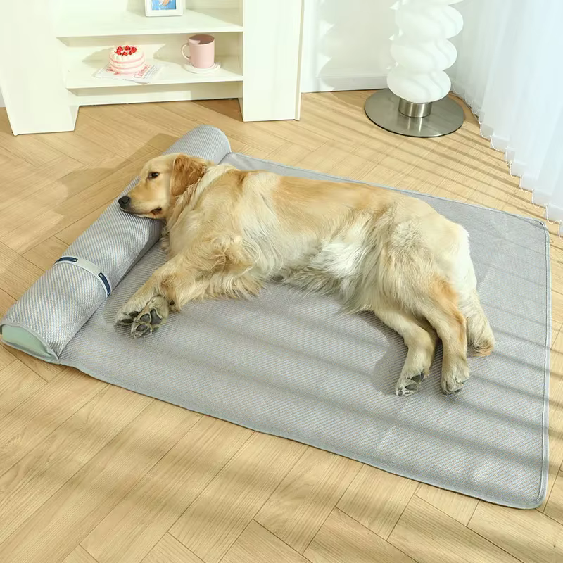 Cooling Bedding for Dogs Mat Pets Supplies Dog Beds Tiny Washable Bed Lie Outdoor House Cushion Mattress Large Pet Accessories — image 5