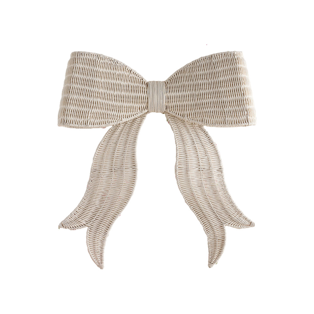 Nordic Rattan Butterfly Decorative Hanging Ornament, Handmade Woven Rattan, Cute Decoration for Princess Queen Cottage — image 5