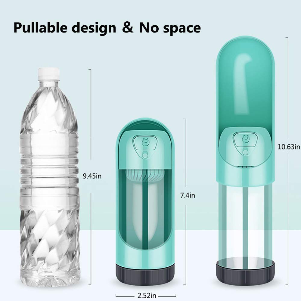 Portable Pet Dog Water Bottle Drinking Bowls For Small Large Dogs Feeding Water Dispenser Cat Activated Carbon Filter Bowl — image 5