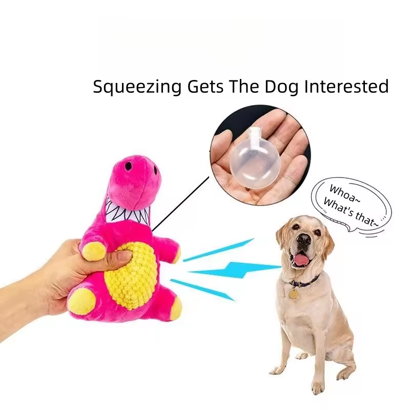 Juguetes de voz suaves interactivos alivio para mordeduras resistente a dientes limpieza para perros medianos border collie suministros para mascotas — imagen 4