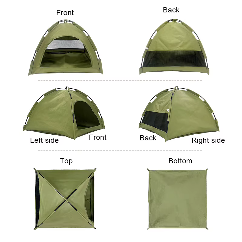 Pet Tent for Puppies and Kittens, Indoor Outdoor Camping, Picnic, Grass Outing, Cozy Cabin, Lightweight Portable — image 6