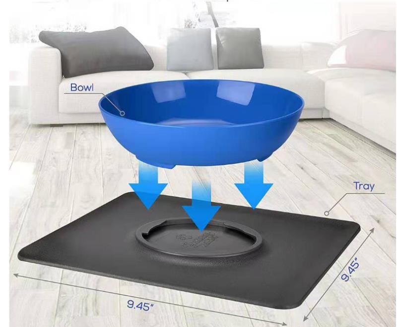 Silicone suction bowl mat non-slip pet bowl non-slip collapsible dog bowl mat and sucker feet silicone food caps 30D6 — image 8