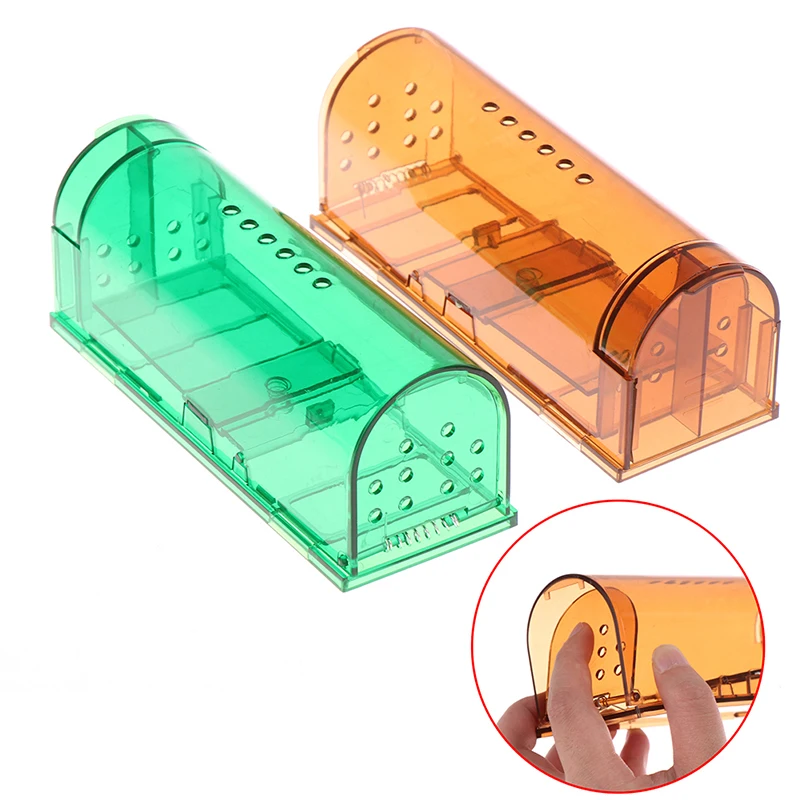 Smart Self-locking Mousetrap Safe Firm Transparent Household Mouse Catcher Control Cage Reusable Mice Rodent Catcher Rat Traps — image 1