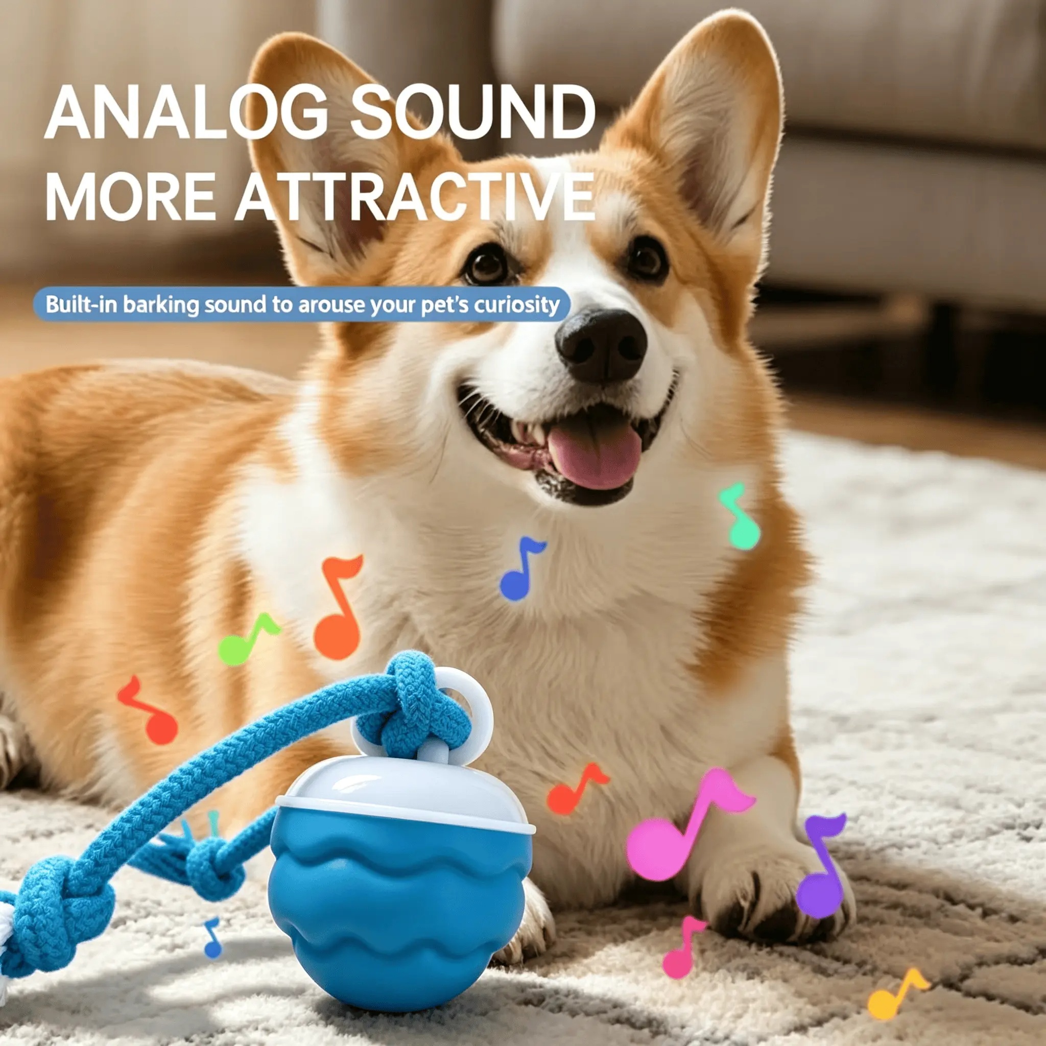 New Interactive Dog Pull Toy, Stimulate Dog Intelligence & Keep Fit, Indoor & Outdoor Use For Medium Large Dogs, Dog Chew Toy With 3 Spare Ropes — image 3