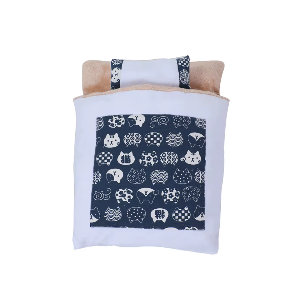 Doonall Stylish Cat Dog Nest Bed Pet Sleeping Bag Warming Foldable Pet Cave for Winter - Tent Self- Cat Hideaways — image 8